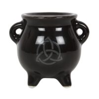 Triquetra Cauldron Ceramic Incense Holder - Image 3