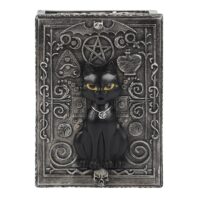 Gothic Black Cat Resin Storage Box - Image 3