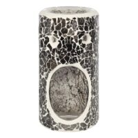 Pillar Gunmetal Grey Crackle Oil Burner