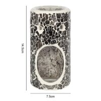 Pillar Gunmetal Grey Crackle Oil Burner - Image 3
