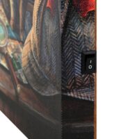 Purrlock Holmes Light Up Canvas Plaque by Lisa Parker - Image 3
