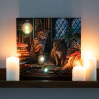 Purrlock Holmes Light Up Canvas Plaque by Lisa Parker - Image 5