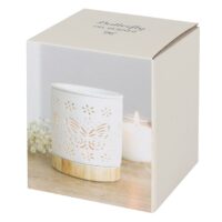 Matte Ceramic Butterfly Oil Burner - Image 3