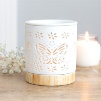 Matte Ceramic Butterfly Oil Burner - Image 4