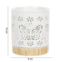 Matte Ceramic Butterfly Oil Burner - Image 5