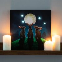 Moon Shadows Light Up Canvas Plaque by Lisa Parker - Image 5