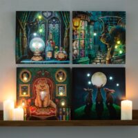 Moon Shadows Light Up Canvas Plaque by Lisa Parker - Image 6