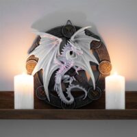 Yule Dragon Resin Wall Plaque by Anne Stokes - Image 4