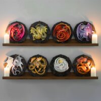 Yule Dragon Resin Wall Plaque by Anne Stokes - Image 5