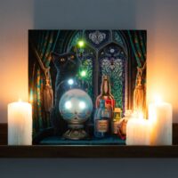 The Witches Apprentice Light Up Canvas Plaque by Lisa Parker - Image 5
