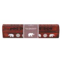 Elephant Wooden Rosewood Incense Box Set
