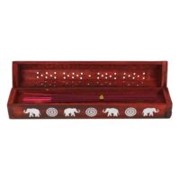 Elephant Wooden Rosewood Incense Box Set - Image 4