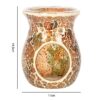 Large Brown Crackle Oil Burner - Image 3