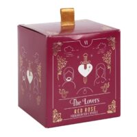 The Lovers Red Rose Tarot Candle - Image 3