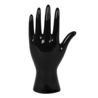 Black Ceramic Palmistry Hand Ornament - Image 2