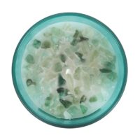 Heart Chakra Mint Crystal Chip Candle - Image 2