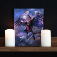19x25cm Air Element Wizard Canvas Plaque by Anne Stokes - Image 4