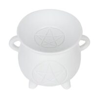 White Pentagram Cauldron Oil Burner - Image 4