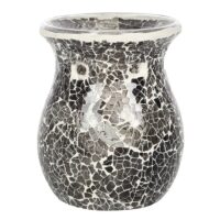 Large Gunmetal Grey Crackle Oil Burner - Image 2