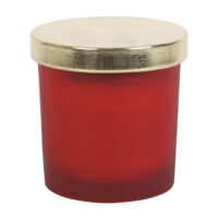 Root Chakra Strawberry Crystal Chip Candle - Image 4