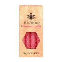 Set of 6 Pink Beeswax Spell Candles - Image 2