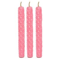 Set of 6 Pink Beeswax Spell Candles - Image 4