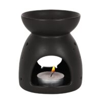 Black Cauldron Cut Out Oil Burner - Image 2