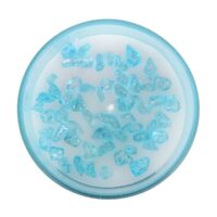 Throat Chakra Blueberry Crystal Chip Candle - Image 2