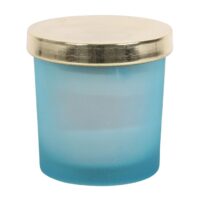 Throat Chakra Blueberry Crystal Chip Candle - Image 4