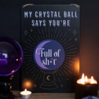 My Crystal Ball Says... Metal Sign - Image 2