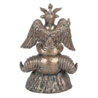 Gold Baphomet LED Backflow Incense Burner - Image 3