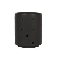 Small Black Triple Moon Cut Out Tealight Holder - Image 2