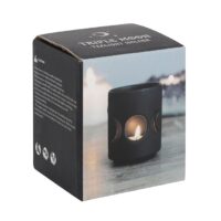 Small Black Triple Moon Cut Out Tealight Holder - Image 3