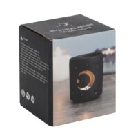 Small Black Mystical Moon Cut Out Tealight Holder - Image 3