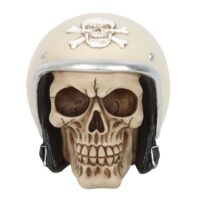 Skull Ornament with Helmet - Image 2
