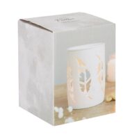 White Feather Cut Out Oil Burner - Image 3