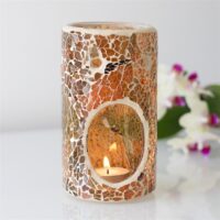 Pillar Brown Crackle Oil Burner - Image 4