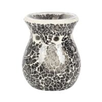 Small Gunmetal Grey Crackle Oil Burner - Image 2