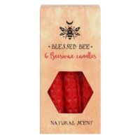 Set of 6 Red Beeswax Spell Candles - Image 2