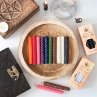 Set of 6 Red Beeswax Spell Candles - Image 6