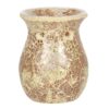 Large Gold Crackle Glass Oil Burner - Image 2