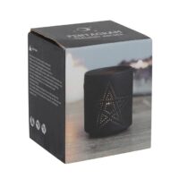 Small Black Pentagram Cut Out Tealight Holder - Image 2