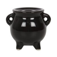 Triple Moon Cauldron Ceramic Incense Holder - Image 4