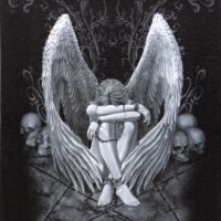 19x25cm Enslaved Angel Canvas Plaque by Spiral Direct - Image 2