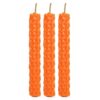 Set of 6 Orange Beeswax Spell Candles - Image 4
