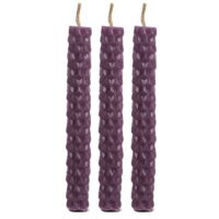 Set of 6 Purple Beeswax Spell Candles - Image 4