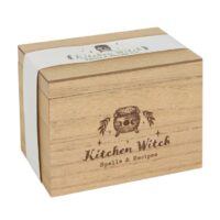 Kitchen Witch Wooden Recipe Box - Image 5