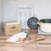 Kitchen Witch Wooden Recipe Box - Image 6