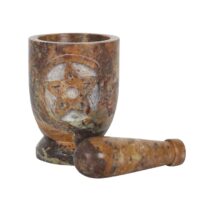 Stone Pentagram Mortar and Pestle - Image 2