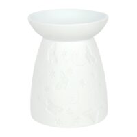 White Ceramic Butterfly Oil Burner - Image 2